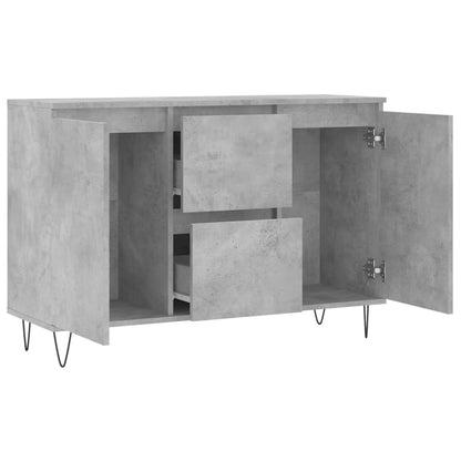 Sideboard Betongrau 101,5x35x70 cm Holzwerkstoff