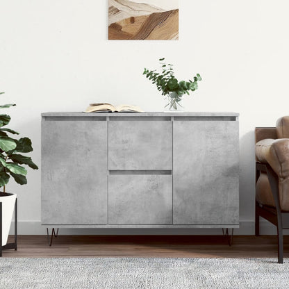 Sideboard Betongrau 101,5x35x70 cm Holzwerkstoff