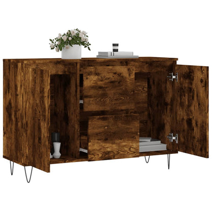 Sideboard Räuchereiche 101,5x35x70 cm Holzwerkstoff