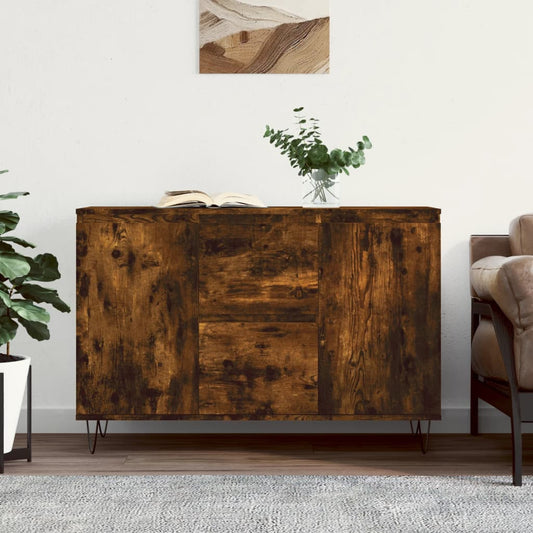 Sideboard Räuchereiche 101,5x35x70 cm Holzwerkstoff