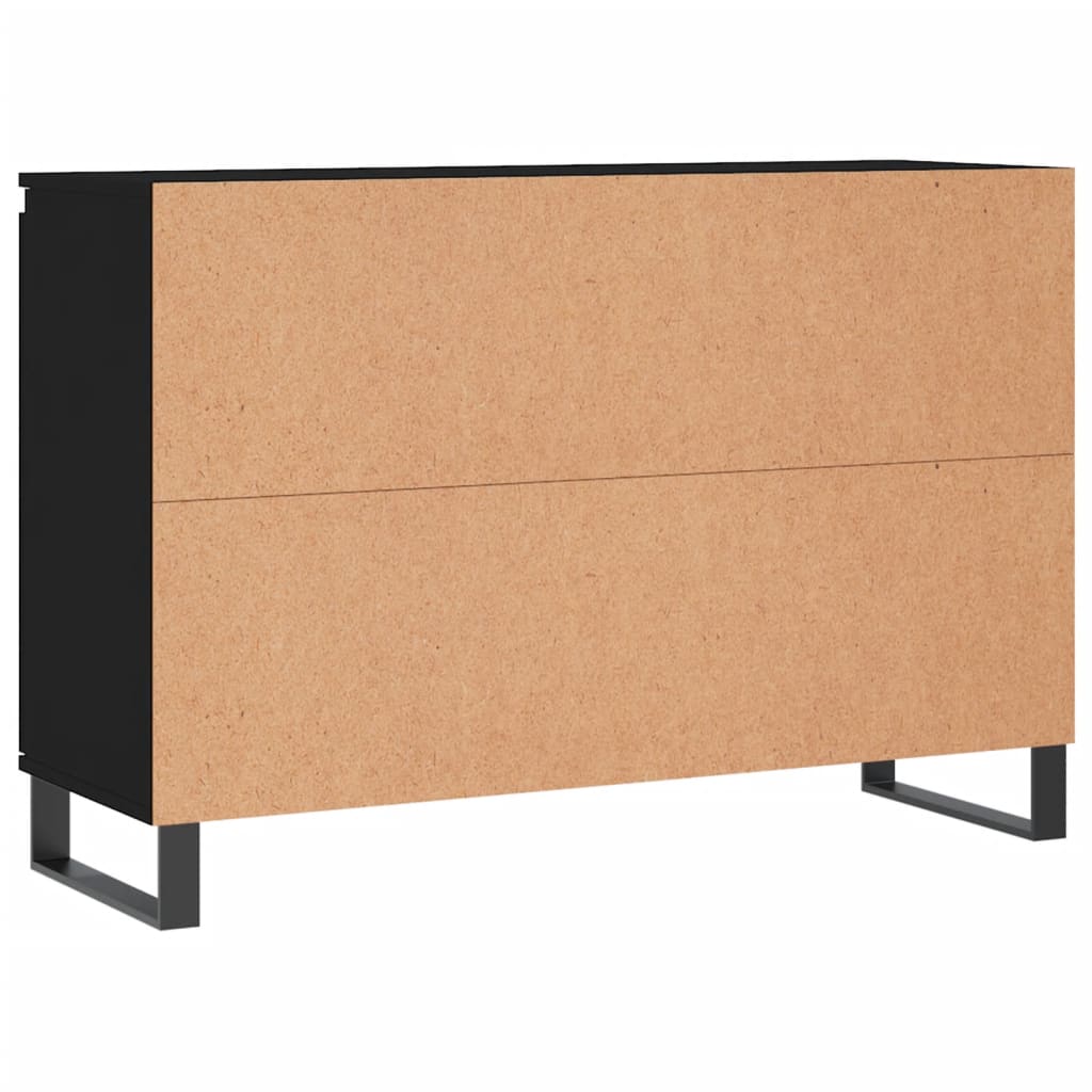 Sideboard Schwarz 104x35x70 cm Holzwerkstoff