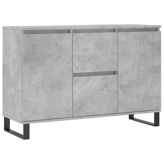 Sideboard Betongrau 101,5x35x70 cm Holzwerkstoff
