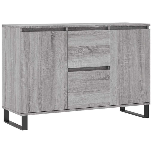 Sideboard Grau Sonoma 101,5x35x70 cm Holzwerkstoff