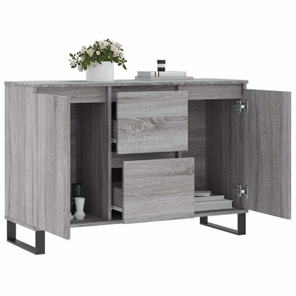 Sideboard Grau Sonoma 101,5x35x70 cm Holzwerkstoff