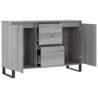 Sideboard Grau Sonoma 101,5x35x70 cm Holzwerkstoff