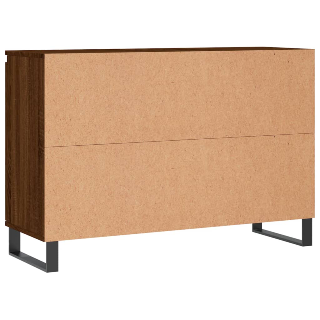 Sideboard Braun Eichen-Optik 104x35x70 cm Holzwerkstoff