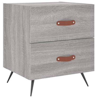 Nachttische 2 Stk. Grau Sonoma 40x35x47,5 cm Holzwerkstoff