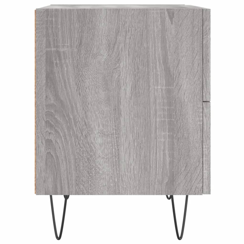 Nachttische 2 Stk. Grau Sonoma 40x35x47,5 cm Holzwerkstoff