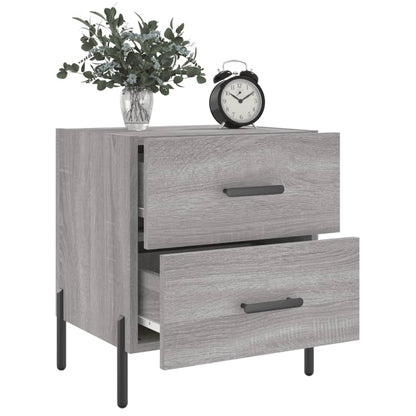 Nachttisch Grau Sonoma 40x35x47,5 cm Holzwerkstoff