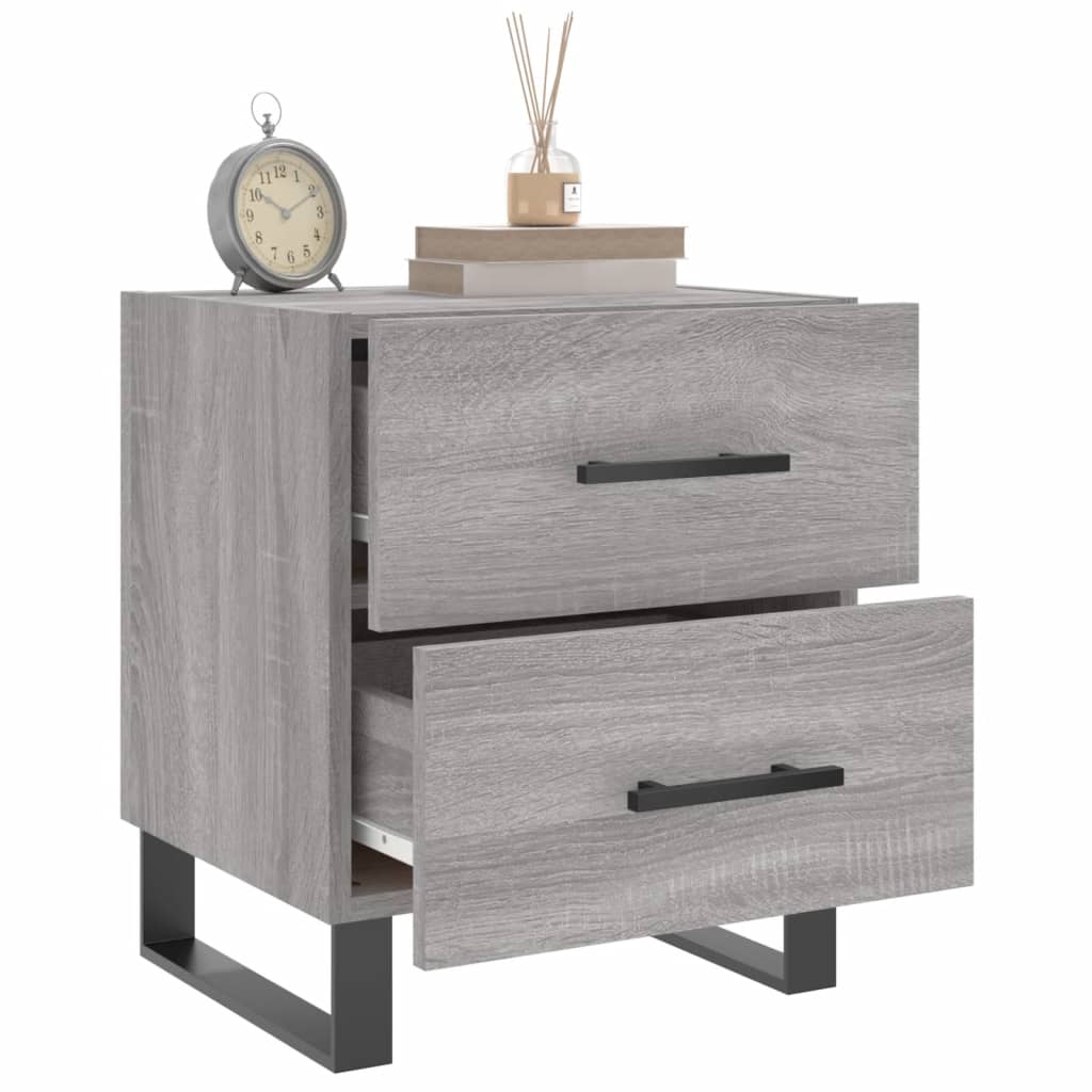 Nachttisch Grau Sonoma 40x35x47,5 cm Holzwerkstoff