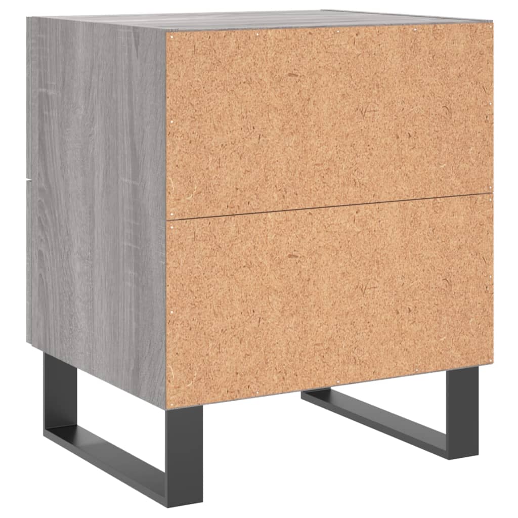 Nachttisch Grau Sonoma 40x35x47,5 cm Holzwerkstoff