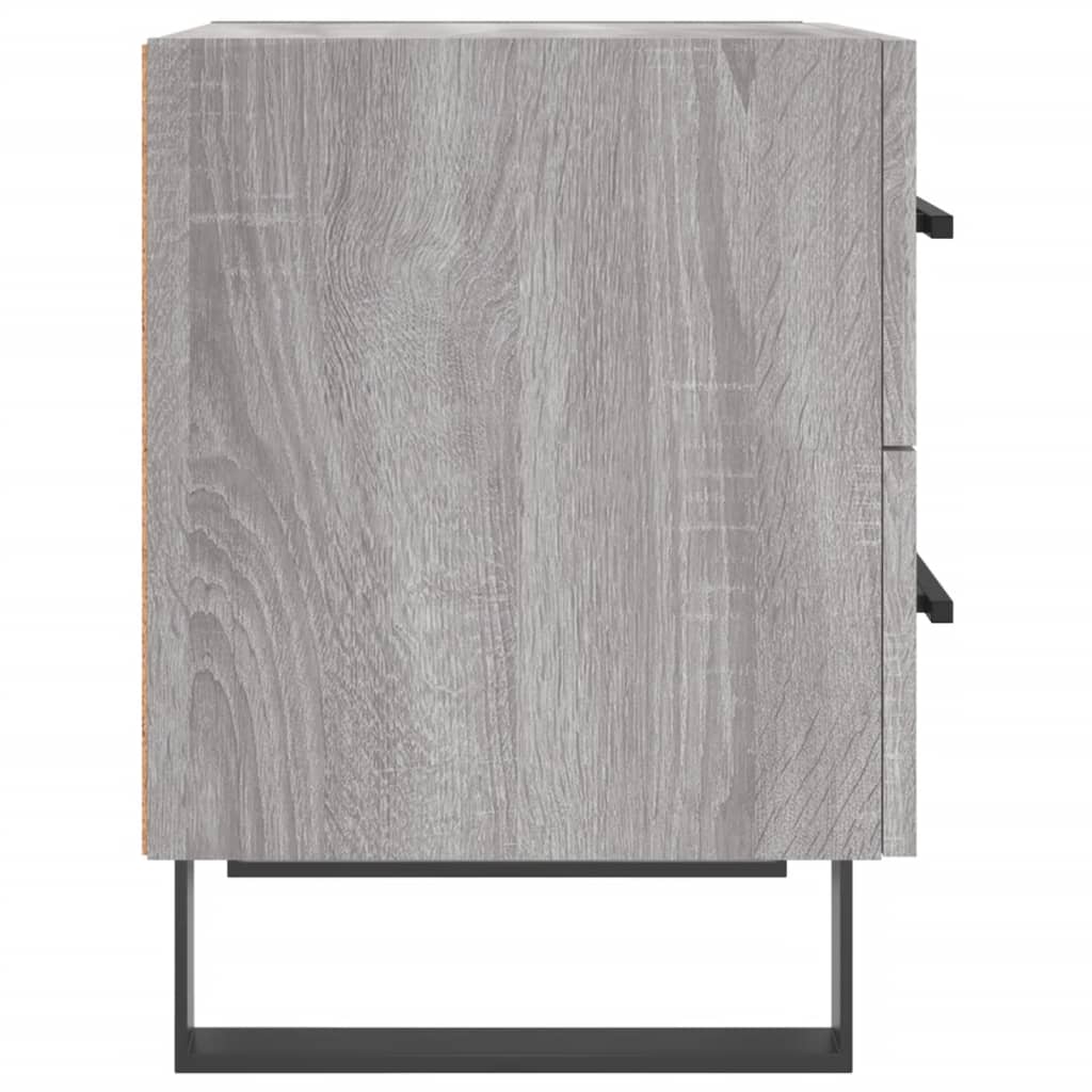 Nachttische 2 Stk. Grau Sonoma 40x35x47,5 cm Holzwerkstoff