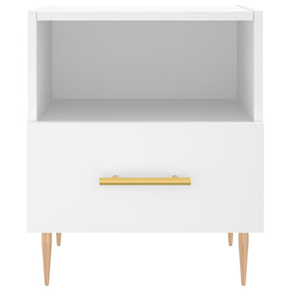 Nachttisch Weiß 40x35x47,5 cm Holzwerkstoff