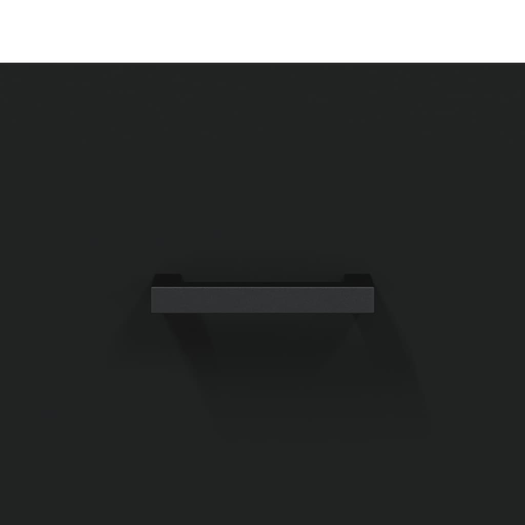 Nachttische 2 Stk. Schwarz 40x35x47,5 cm Holzwerkstoff