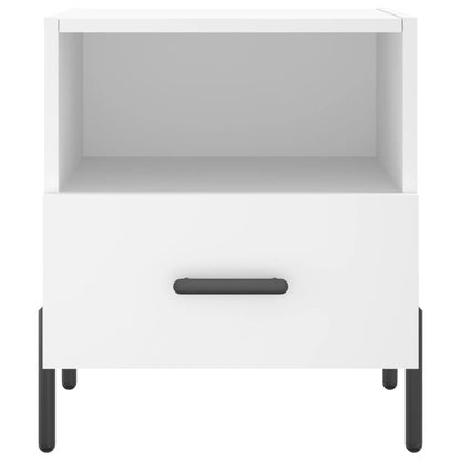 Nachttische 2 Stk. Weiß 40x35x47,5 cm Holzwerkstoff