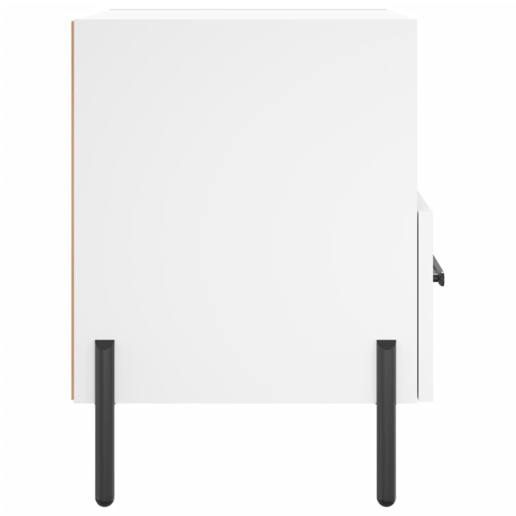 Nachttische 2 Stk. Weiß 40x35x47,5 cm Holzwerkstoff