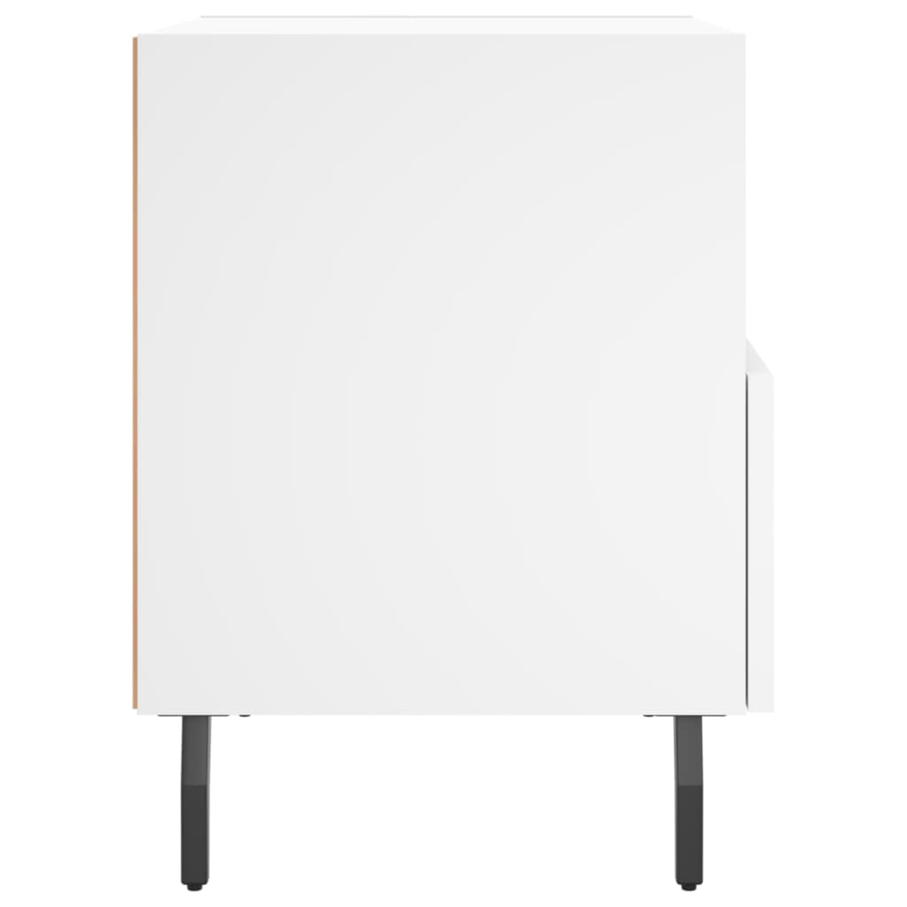 Nachttische 2 Stk. Weiß 40x35x47,5 cm Holzwerkstoff