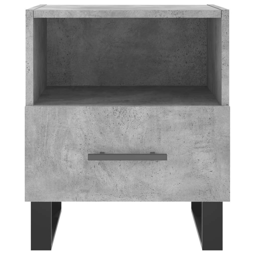 Nachttisch Betongrau 40x35x47,5 cm Holzwerkstoff