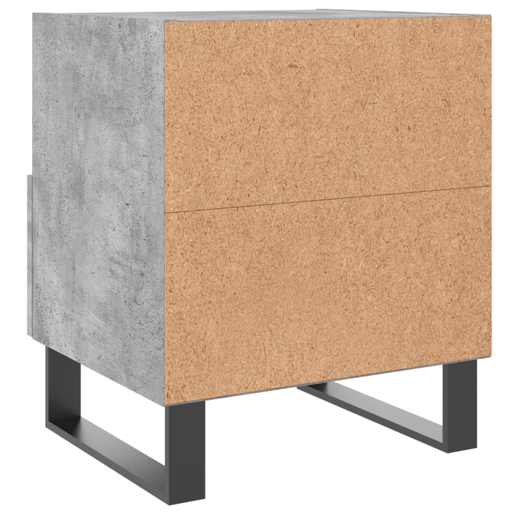 Nachttisch Betongrau 40x35x47,5 cm Holzwerkstoff