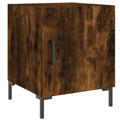 Nachttische 2 Stk. Räuchereiche 40x40x50 cm Holzwerkstoff