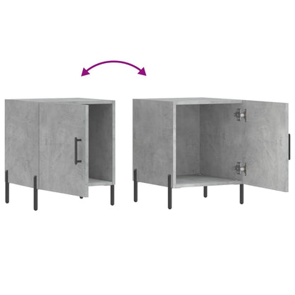 Nachttisch Betongrau 40x40x50 cm Holzwerkstoff