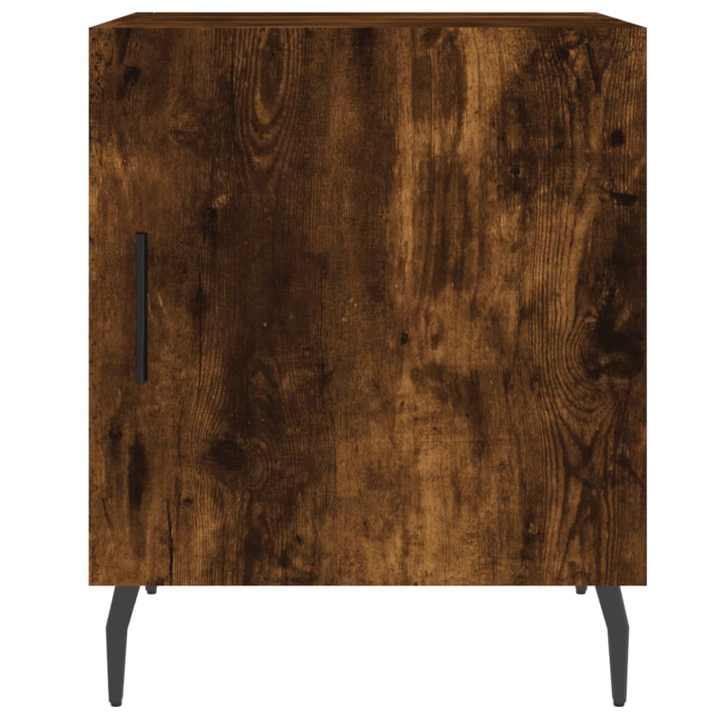 Nachttische 2 Stk. Räuchereiche 40x40x50 cm Holzwerkstoff