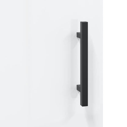 Nachttisch Hochglanz-Weiß 40x40x50 cm Holzwerkstoff