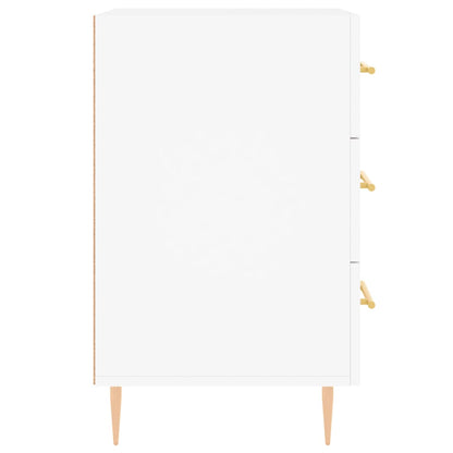 Nachttisch Weiß 40x40x66 cm Holzwerkstoff