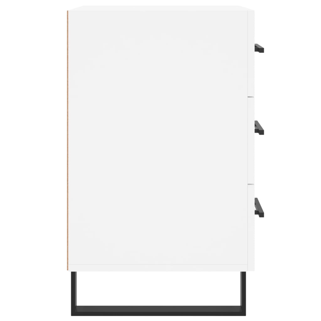 Nachttisch Weiß 40x40x66 cm Holzwerkstoff