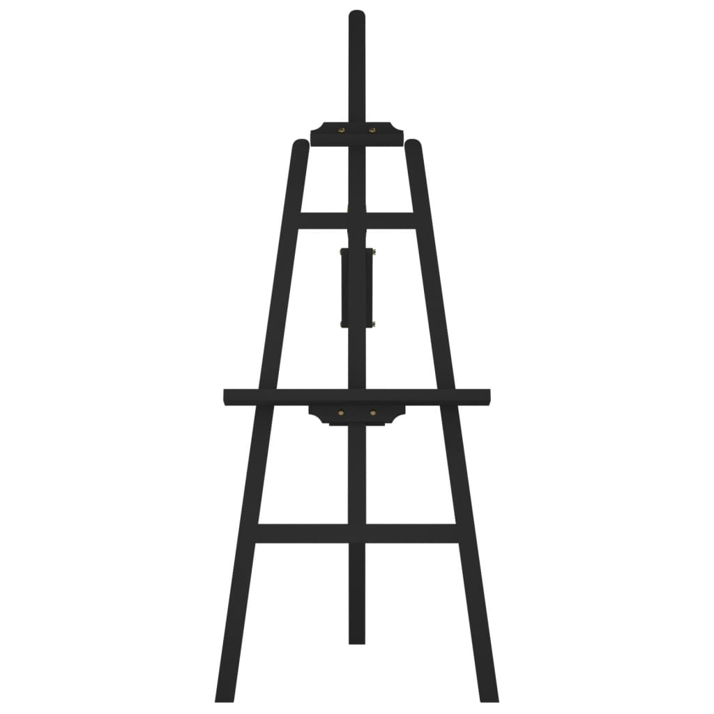 Staffelei Schwarz 53,5x95x127 cm Massivholz Kiefer