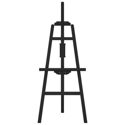 Staffelei Schwarz 53,5x95x127 cm Massivholz Kiefer