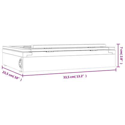 Tischstaffelei mit Schublade 33,5x25,5x7 cm Massivholz Kiefer