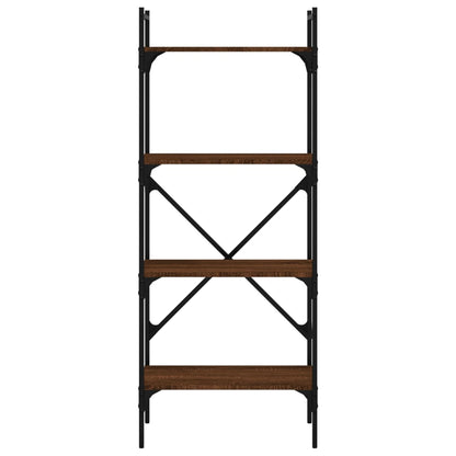 Bücherregal 4 Fächer Braun Eiche 56x31,5x138,5 cm Holzwerkstoff