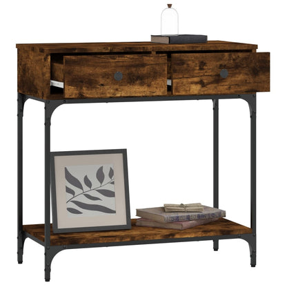 Konsolentisch Räuchereiche 75x34,5x75 cm Holzwerkstoff