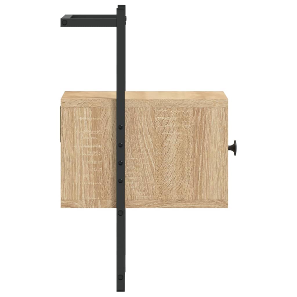 Wand-Nachttisch Sonoma-Eiche 35x30x51 cm Holzwerkstoff