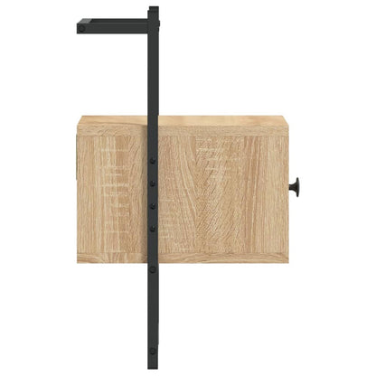 Wand-Nachttisch Sonoma-Eiche 35x30x51 cm Holzwerkstoff