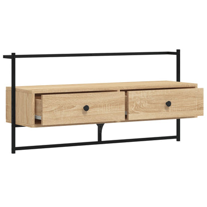 TV-Wandschrank Sonoma-Eiche 100,5x30x51 cm Holzwerkstoff