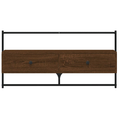 TV-Wandschrank Braun Eiche 100,5x30x51 cm Holzwerkstoff