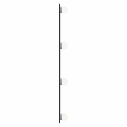 Wandspiegel mit LED-Leuchten 30x60 cm Glas Rechteckig