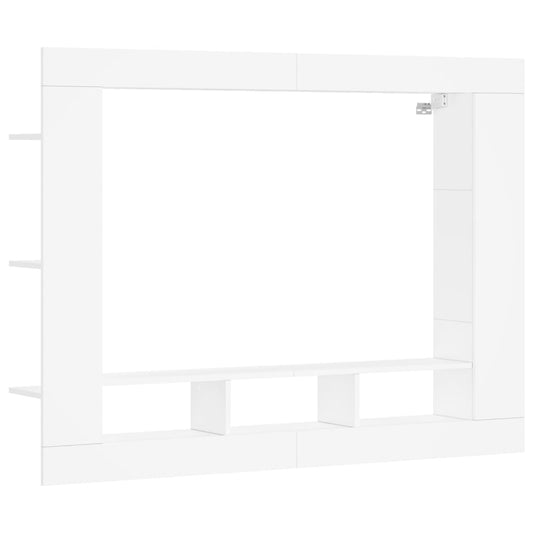 TV-Schrank Weiß 152x22x113 cm Holzwerkstoff