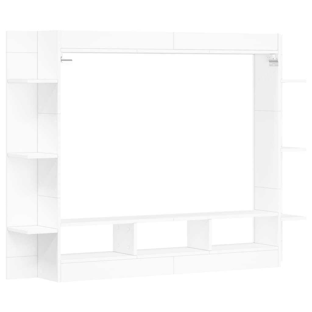 TV-Schrank Weiß 152x22x113 cm Holzwerkstoff