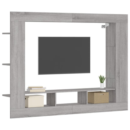 TV-Schrank Grau Sonoma 152x22x113 cm Holzwerkstoff