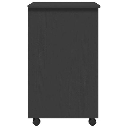 Rollschrank mit Schubladen MOSS Grau Massivholz Kiefer