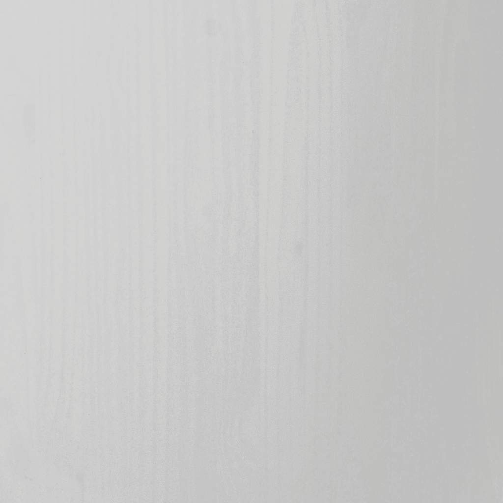 Rollschrank mit Schubladen MOSS Weiß Massivholz Kiefer