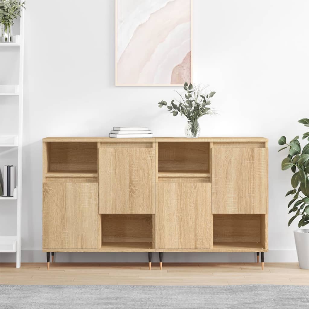 Sideboards 2 Stk. Sonoma-Eiche Holzwerkstoff