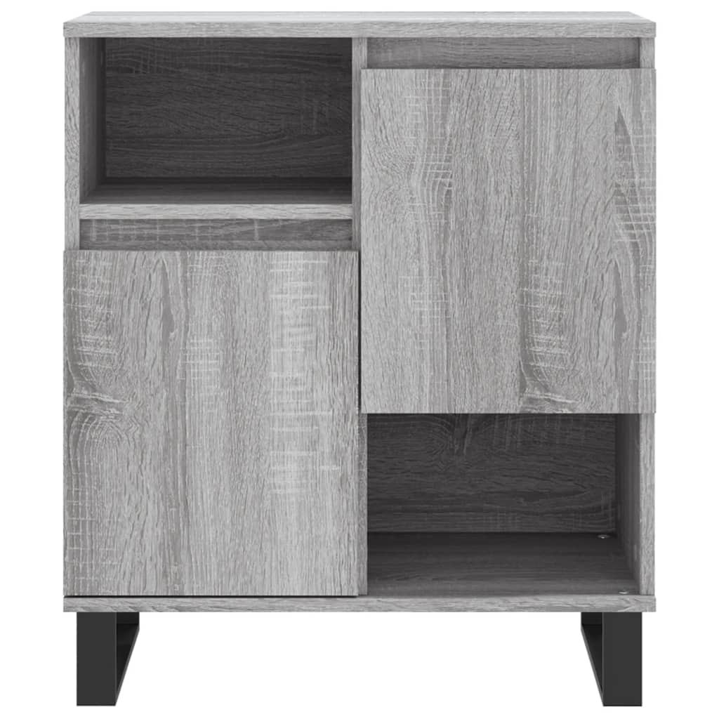 Sideboards 2 Stk. Grau Sonoma Holzwerkstoff