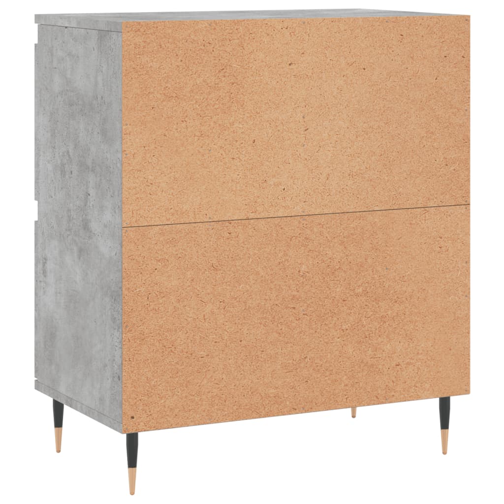 Sideboards 2 Stk. Betongrau Holzwerkstoff