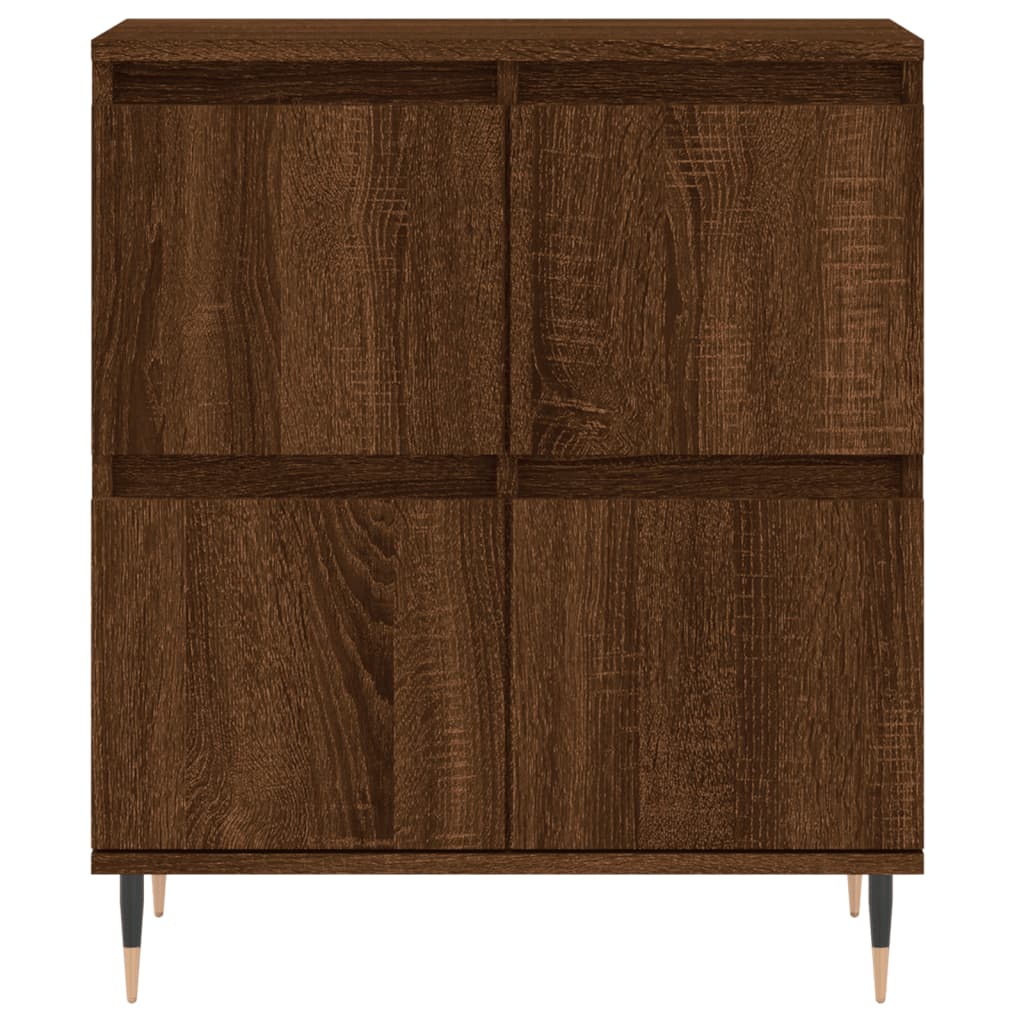 Sideboards 2 Stk. Braun Eichen-Optik Holzwerkstoff