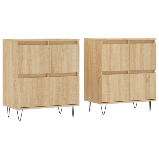 Sideboards 2 Stk. Sonoma-Eiche Holzwerkstoff