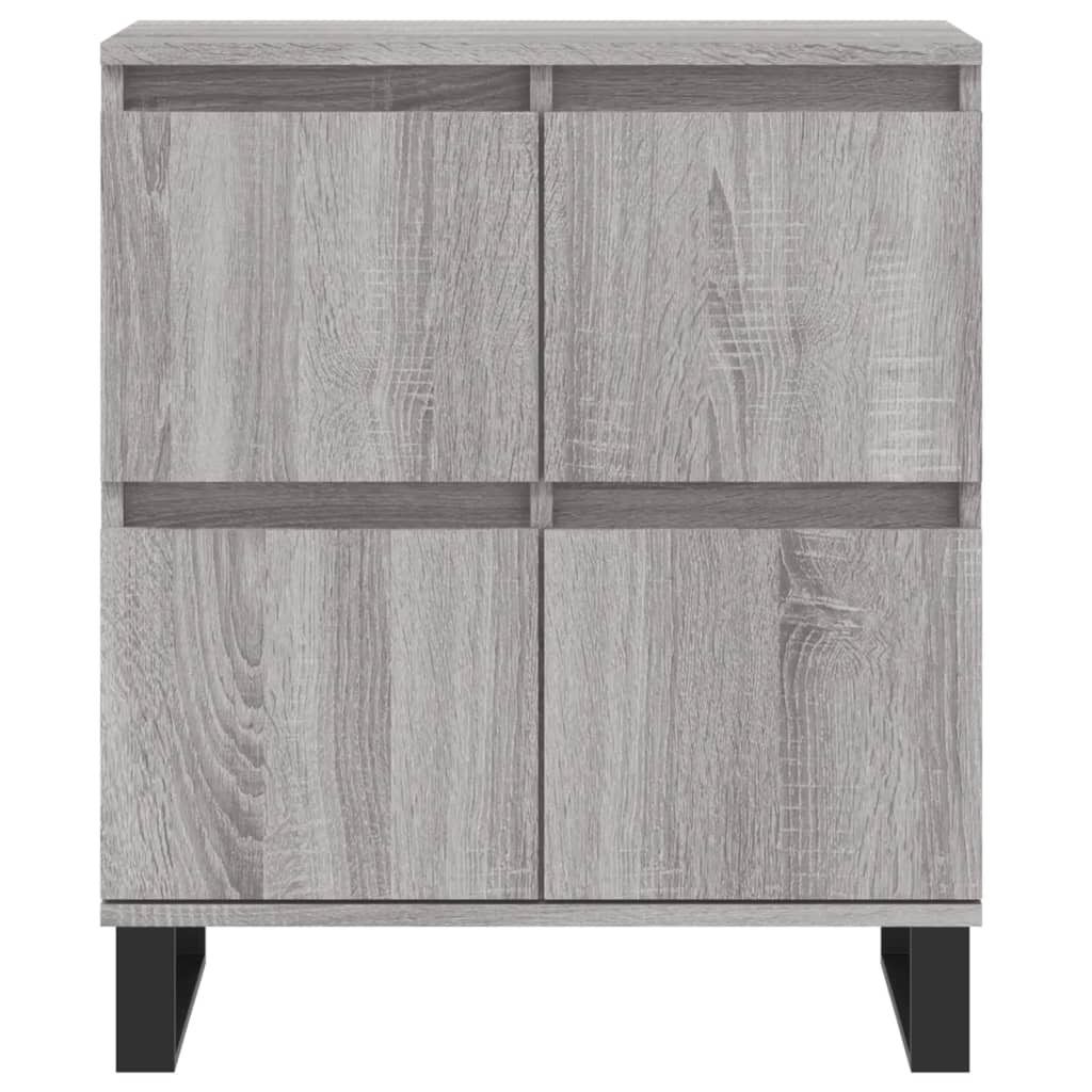 Sideboards 2 Stk. Grau Sonoma Holzwerkstoff